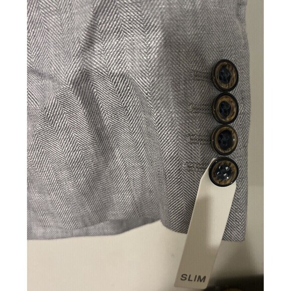 Murano‎ Baird McNutt Linen Sport Coat Mens Size XL Gray  $225 - Picture 3 of 12